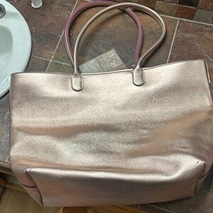 Bath and body works metallic tote